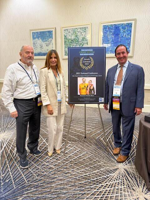 Mel Hewitt and Florida crime victim advocate and lawyer Michael Haggard at the 2025 National Training Institute's annual training