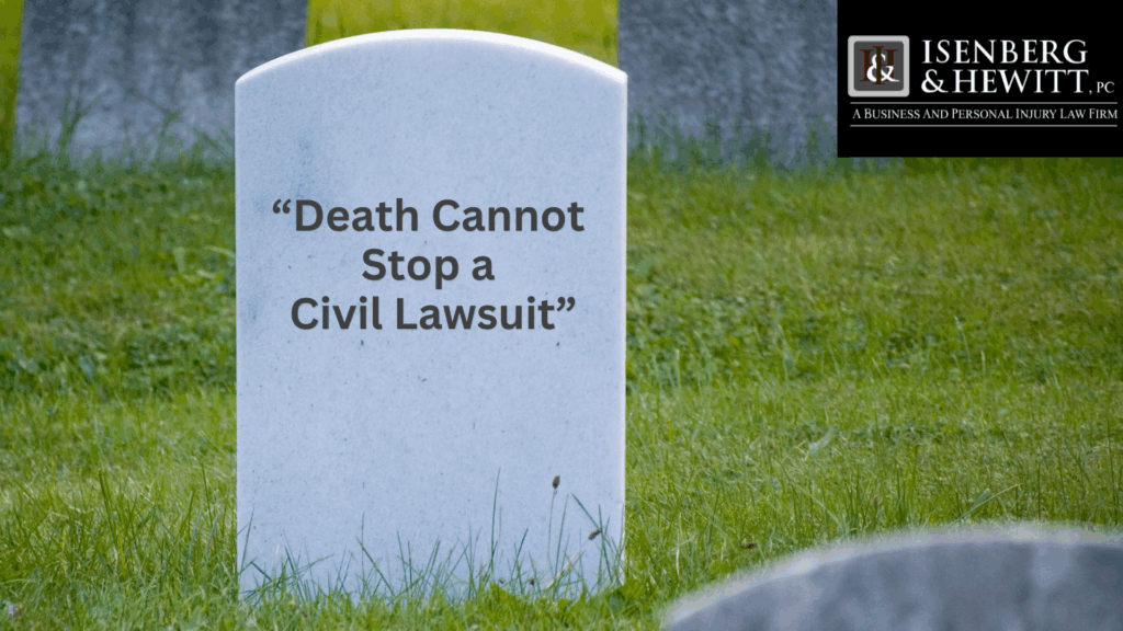 Death cannot stop a civil lawsuit